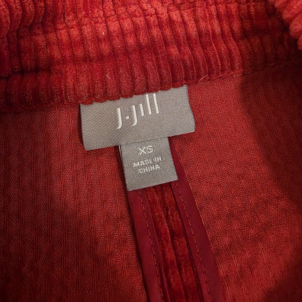 J. Jill Women's Red Corduroy Swing Jacket Size XS - Picture 5 of 8